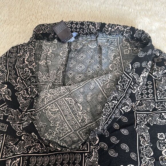 Friday Los Angeles black and white maxi skirt size large - Picture 7 of 16